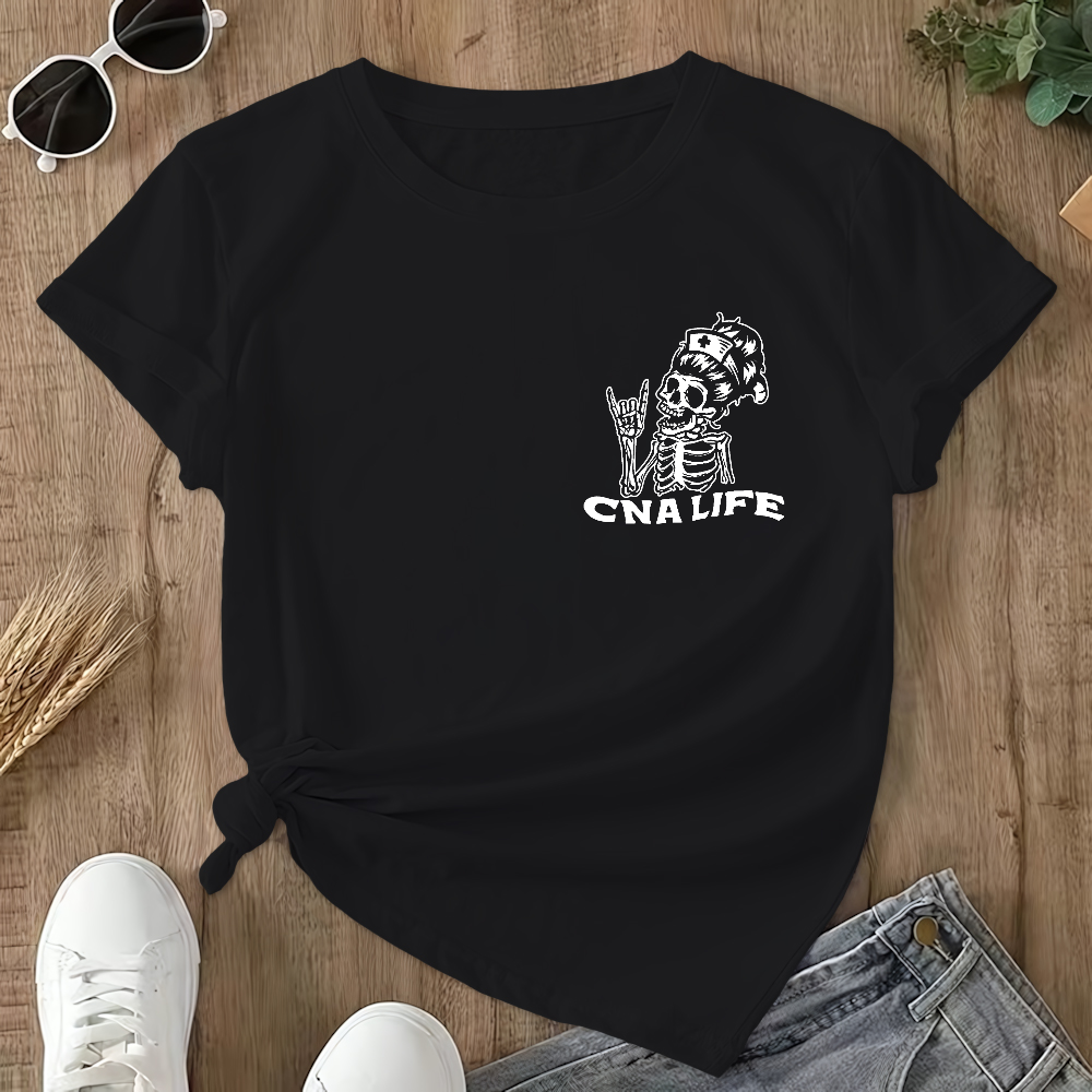 CNA Life Double-Sided Cotton Printed T-Shirt