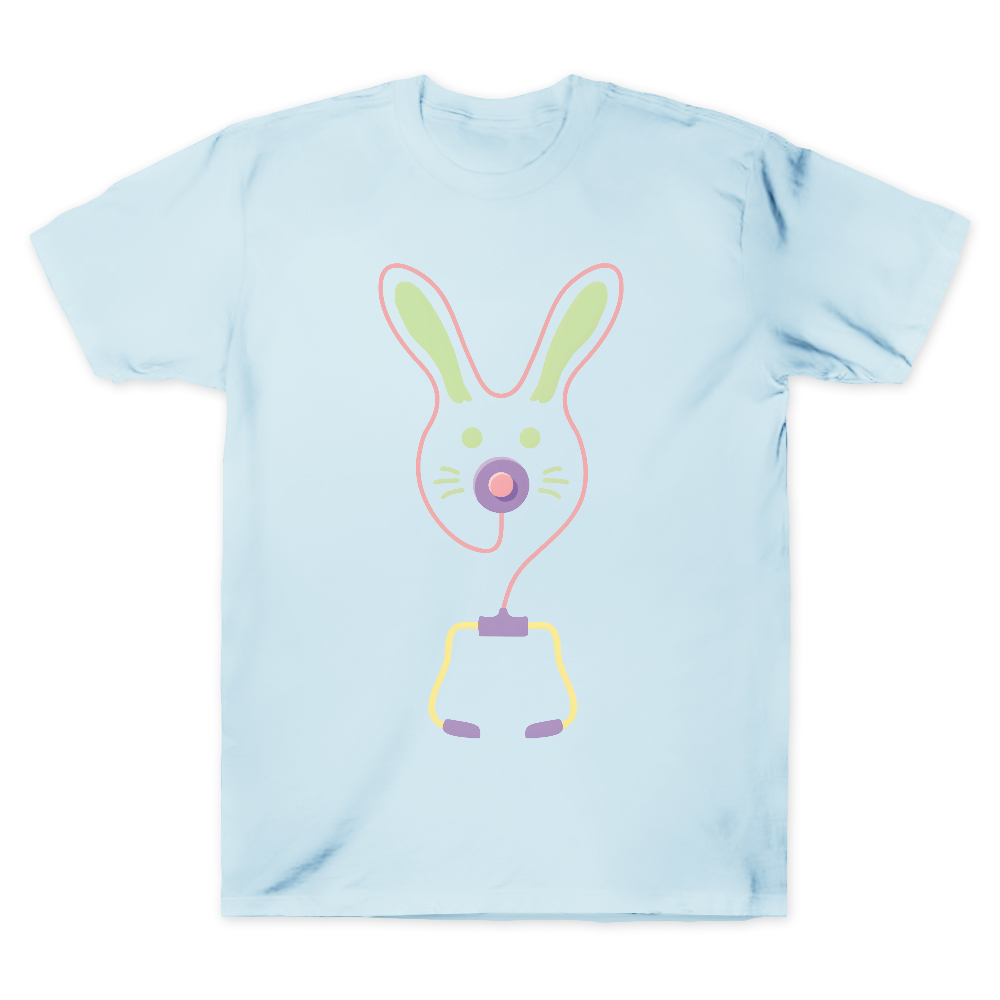Easter Bunny Medical Tools For Nurse Or Doctor Cotton Doctor T-shirt