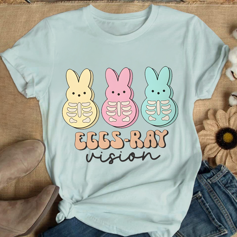 Eggs Ray Vision Radiology Cotton Nurse T-shirt