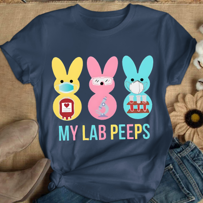 My Lab Peeps Cotton Nurse T-shirt
