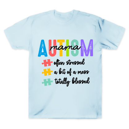 Autism Mom Gift Cotton Doctor T-shirt