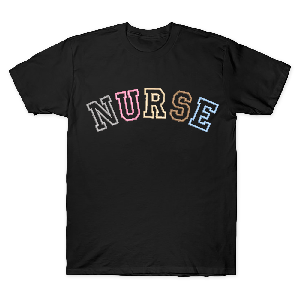Embroidered Nurse Cotton Doctor T-shirt