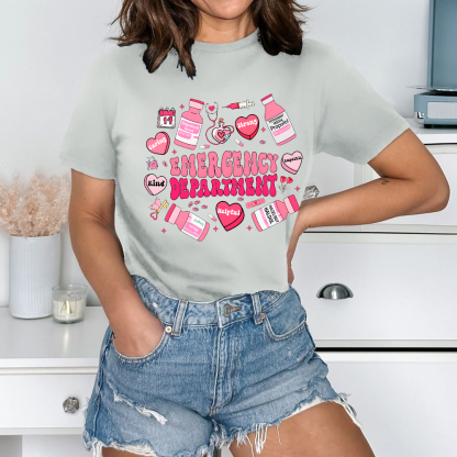 Emergency Department Gift Cotton Nurse T-shirt