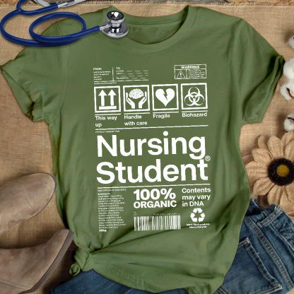 School Of Nursing Student Gift Cotton Nurse T-shirt