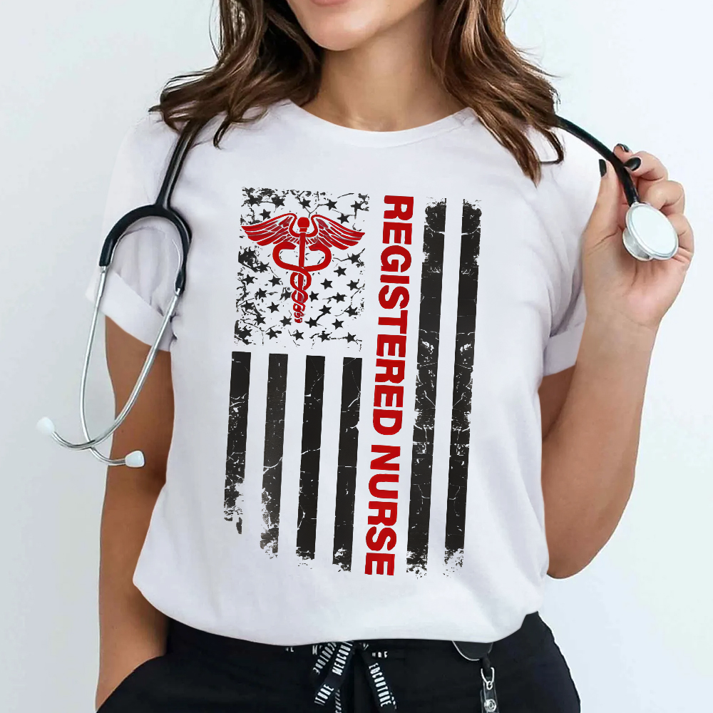 Registered Nurse Cotton Nurse T-shirt