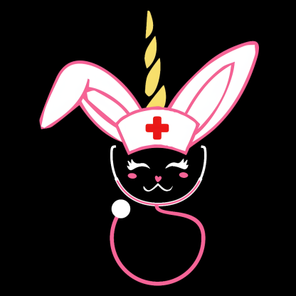 Funny Bunny Nurse Easter Cotton Nurse T-shirt