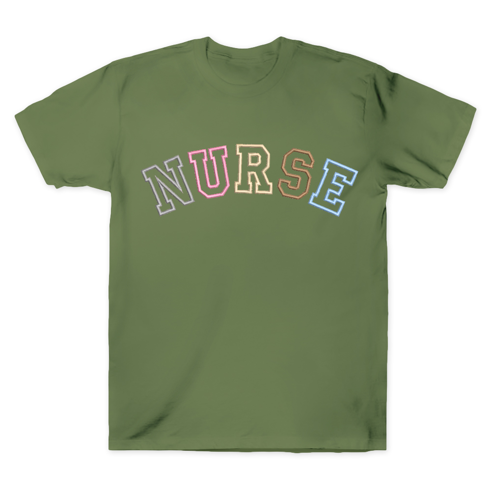 Embroidered Nurse Cotton Doctor T-shirt
