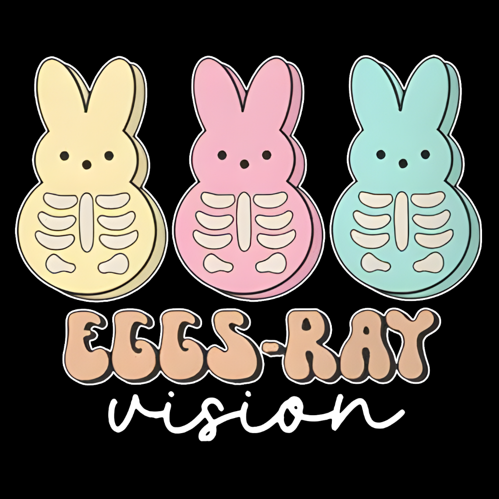 Eggs Ray Vision Radiology Cotton Pullover Sweatshirt