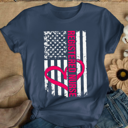 Registered Nurse Cotton Nurse T-shirt