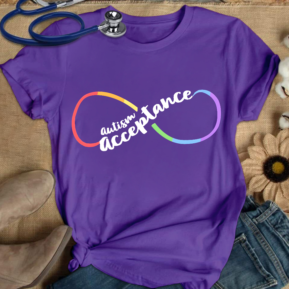 Autism Acceptance Special Education Cotton Nurse T-shirt
