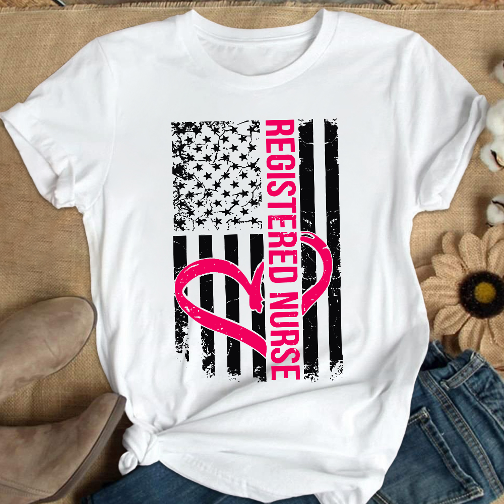 Registered Nurse Cotton Nurse T-shirt