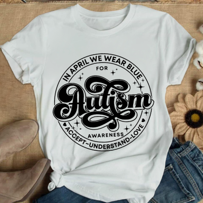 Autism Awareness Accept Understand Love Cotton Nurse T-shirt