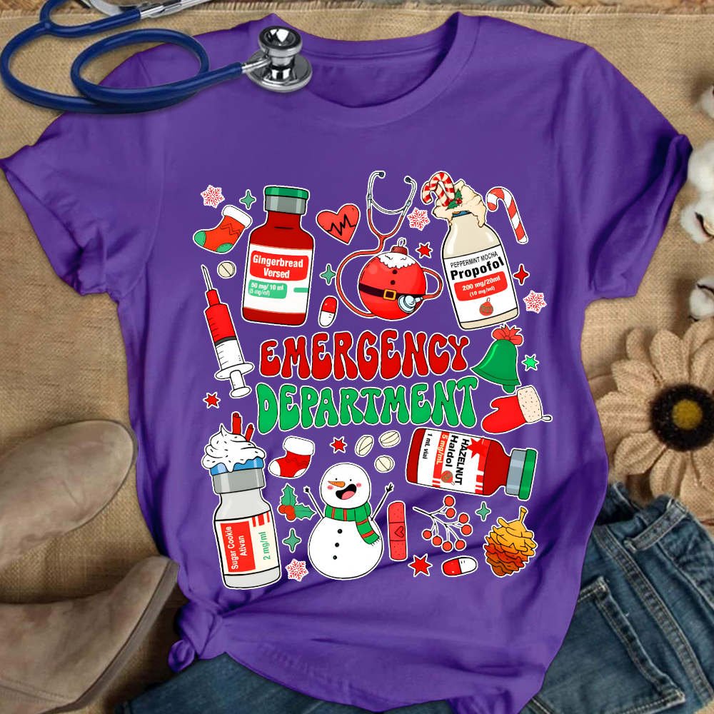 Emergency Department Cotton Nurse T-shirt