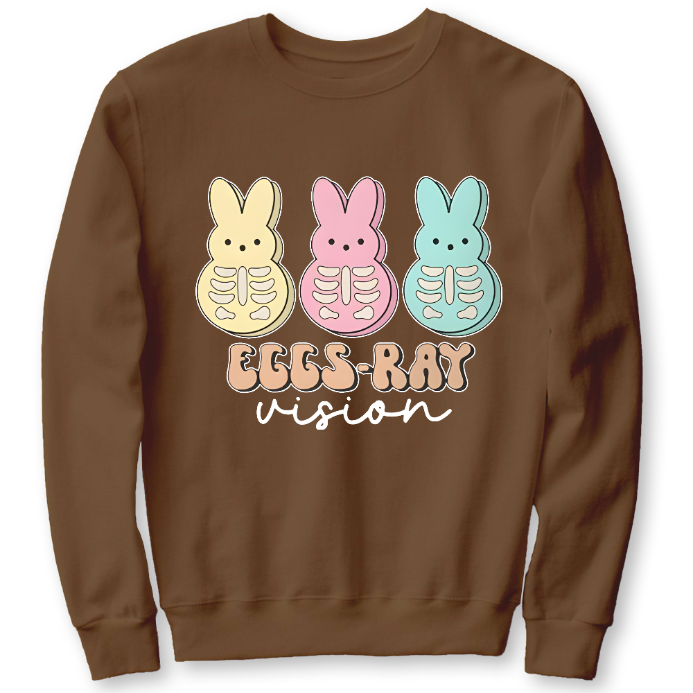 Eggs Ray Vision Radiology Cotton Pullover Sweatshirt