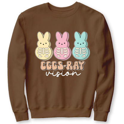Eggs Ray Vision Radiology Cotton Pullover Sweatshirt