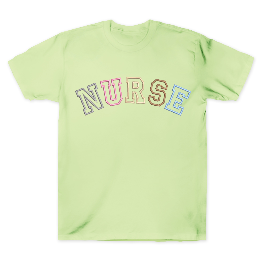 Embroidered Nurse Cotton Doctor T-shirt