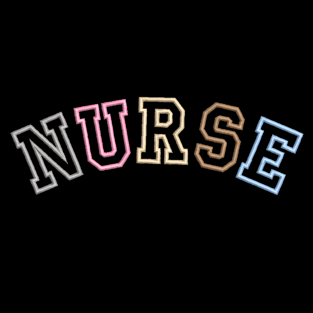 Embroidered Nurse Cotton Nurse T-shirt