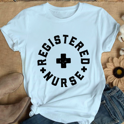 Registered Nurse Cotton Nurse T-shirt