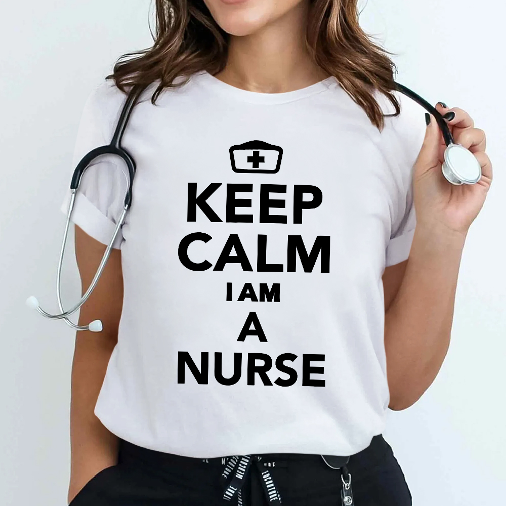 Keep Calm I‘m A Nurse Cotton Nurse T-shirt