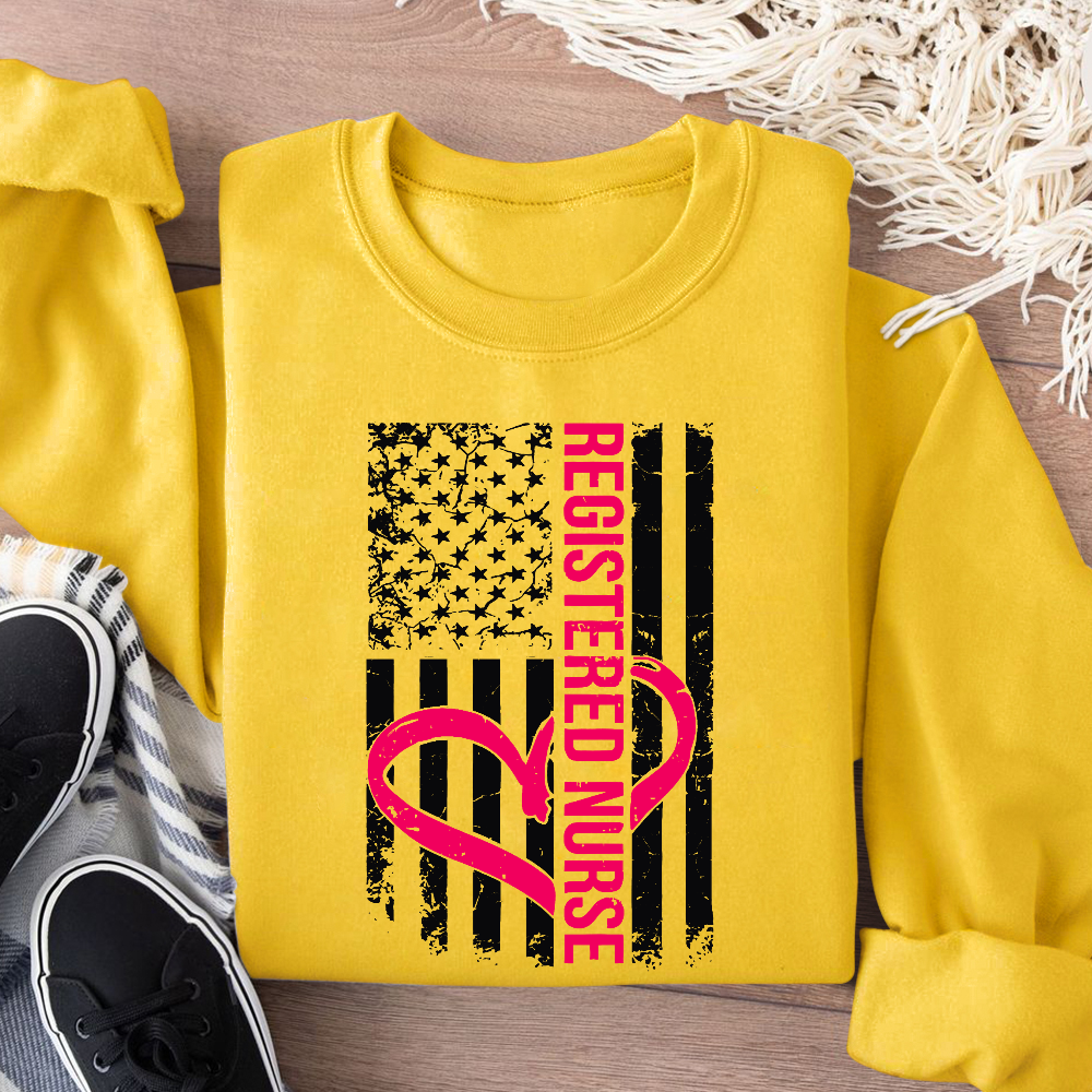 Registered Nurse Cotton Pullover Sweatshirt