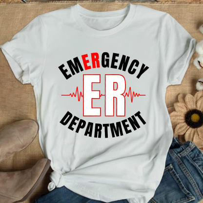 Emergency Department Cotton Nurse T-shirt