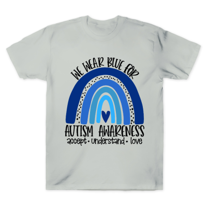 We Wear Blue For Autism Awareness Cotton Doctor T-shirt