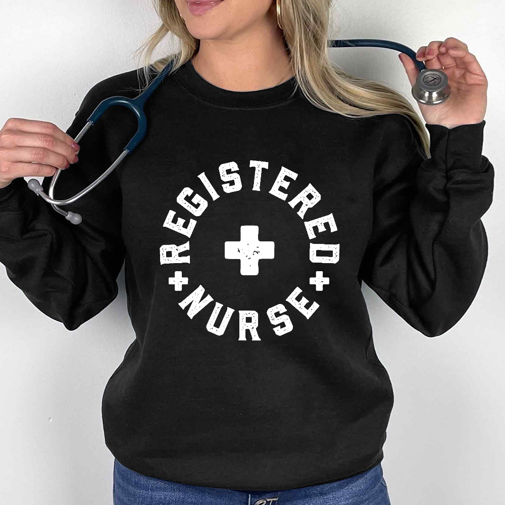 Registered Nurse Cotton Pullover Sweatshirt