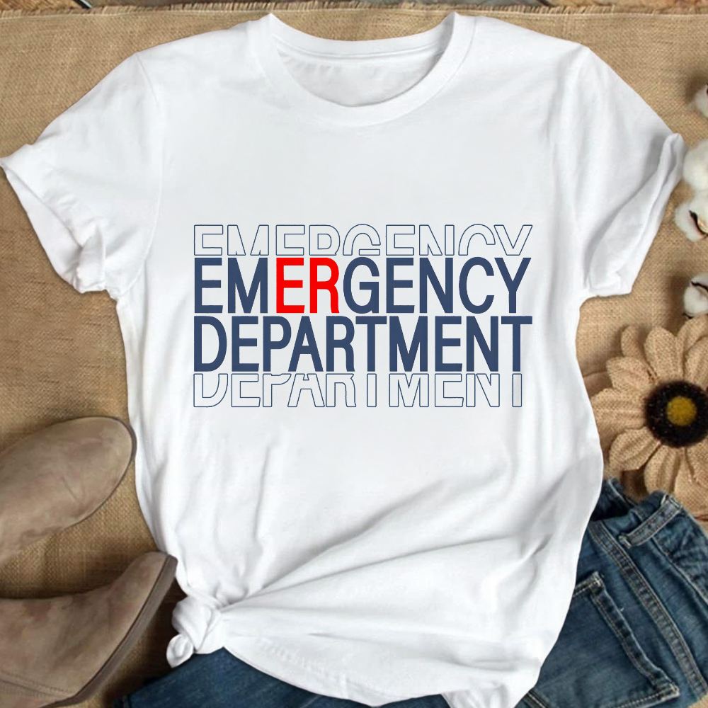 Emergency Department Cotton Nurse T-shirt