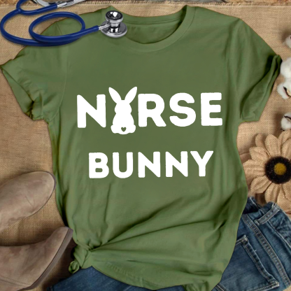 Nurse Bunny Cotton Nurse T-shirt