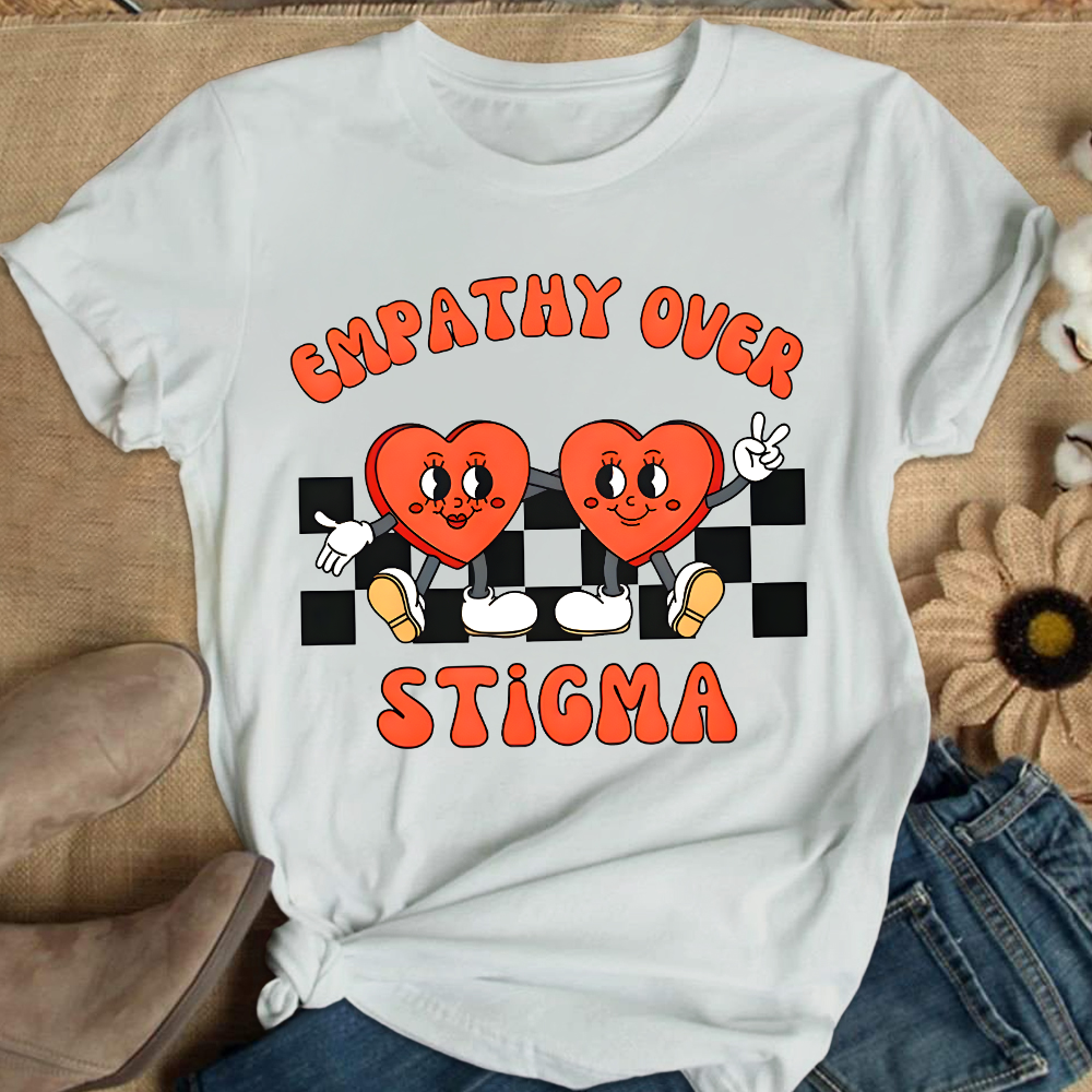 Empathy Over Stigma Cotton Nurse T-shirt