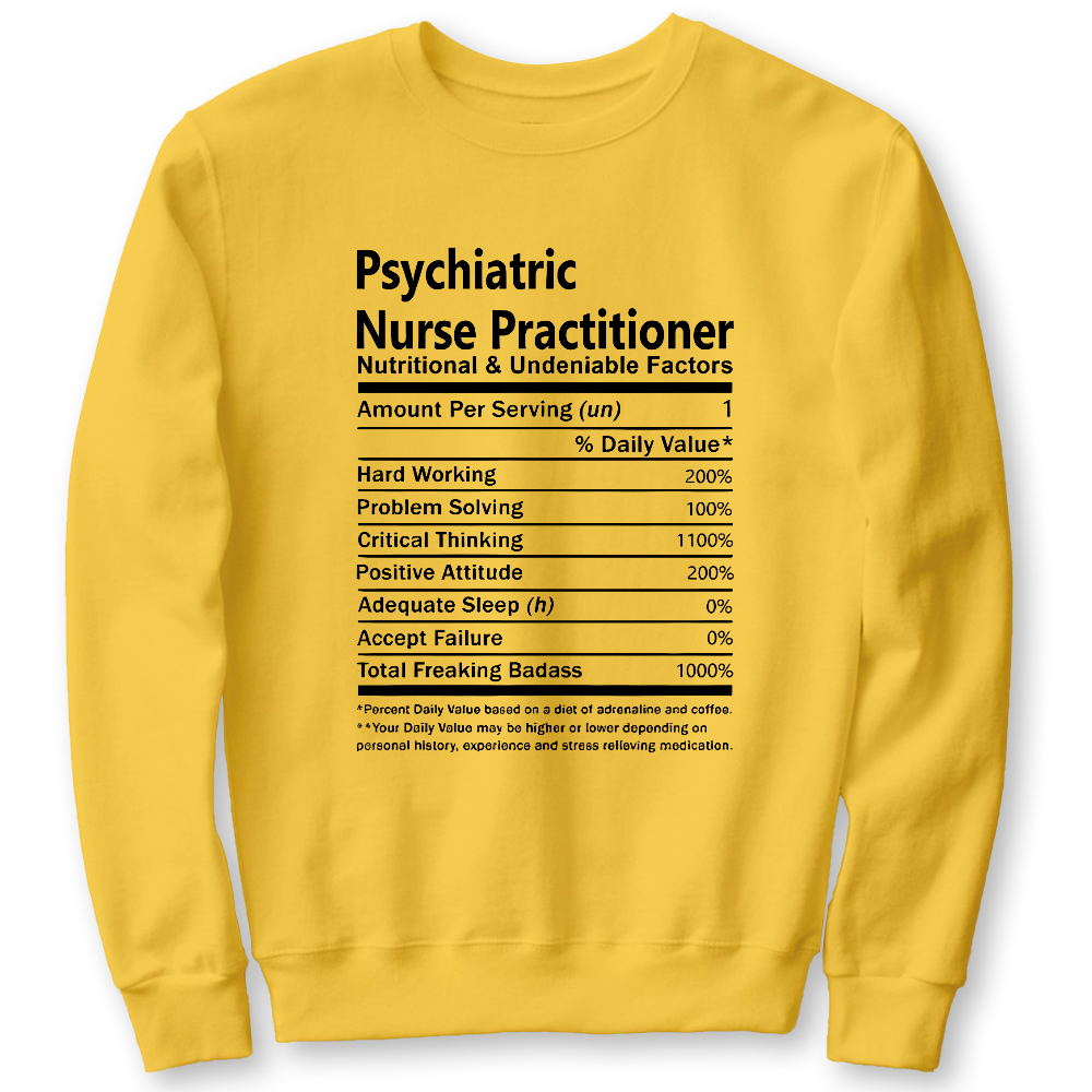 Psychiatric Nurse Practitioner Cotton Pullover Sweatshirt