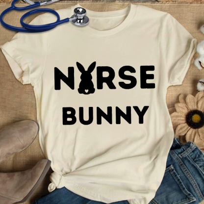 Nurse Bunny Cotton Nurse T-shirt
