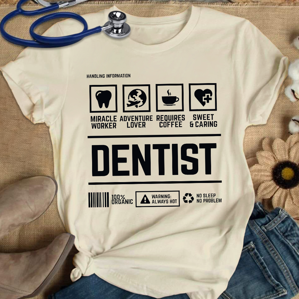 Dentist's Notes Cotton Nurse T-shirt