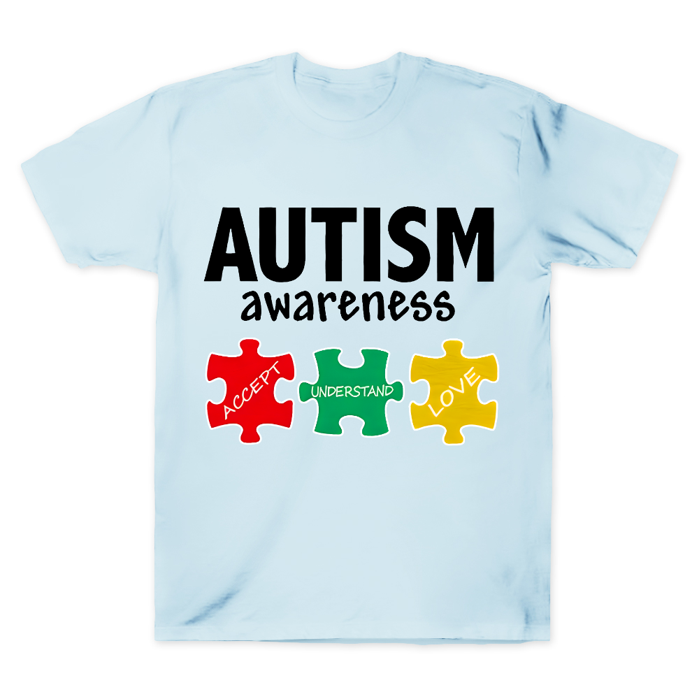 Accept Understand Love Autism Awareness Cotton Doctor T-shirt
