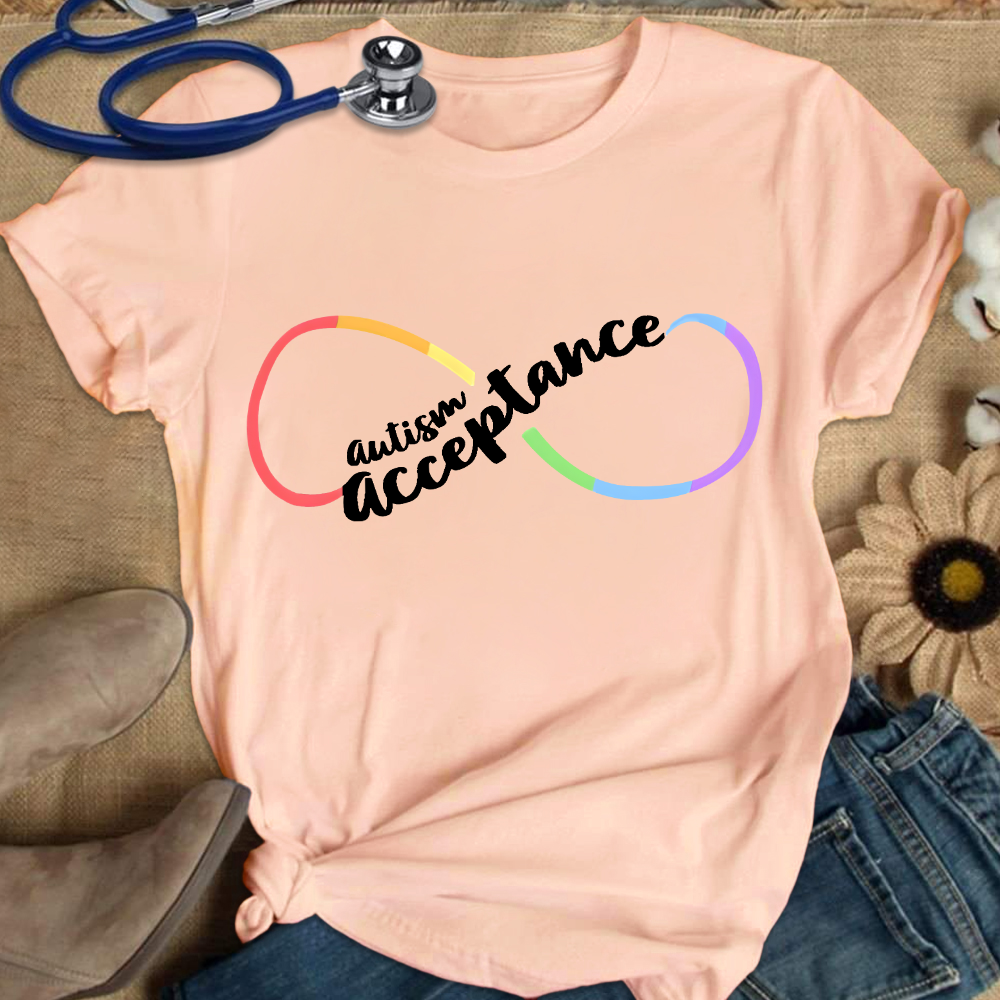 Autism Acceptance Special Education Cotton Nurse T-shirt