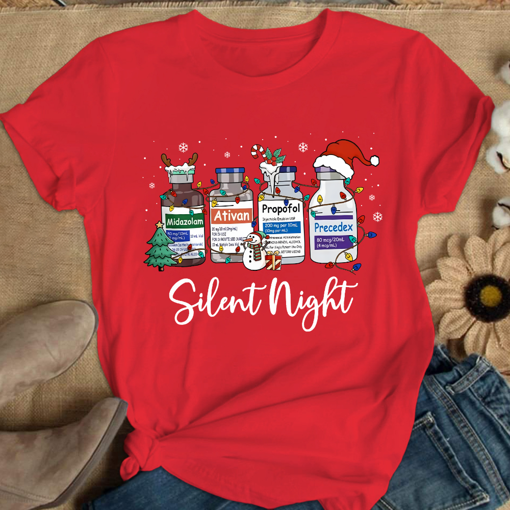 Silent Night Cotton Nurse T-shirt