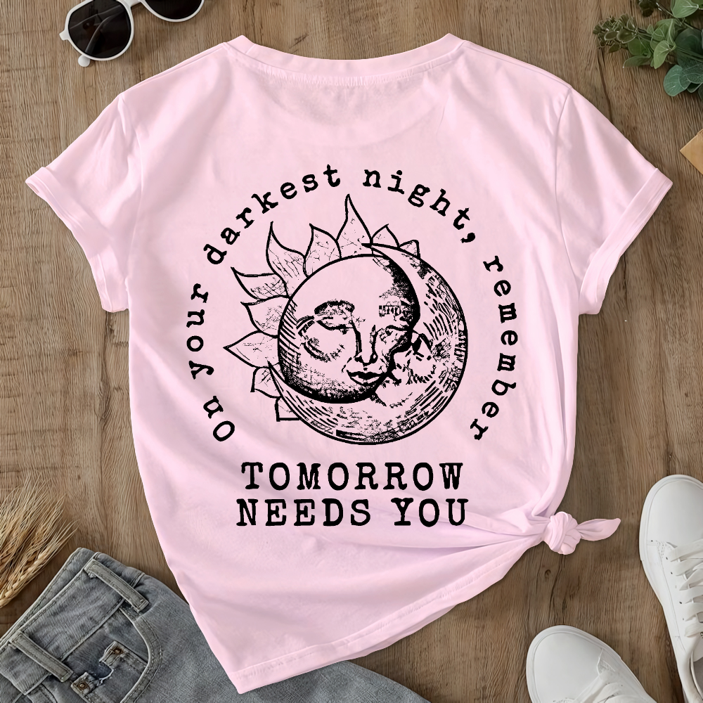 Suicide Prevention Awareness Double-Sided Cotton Printed T-Shirt