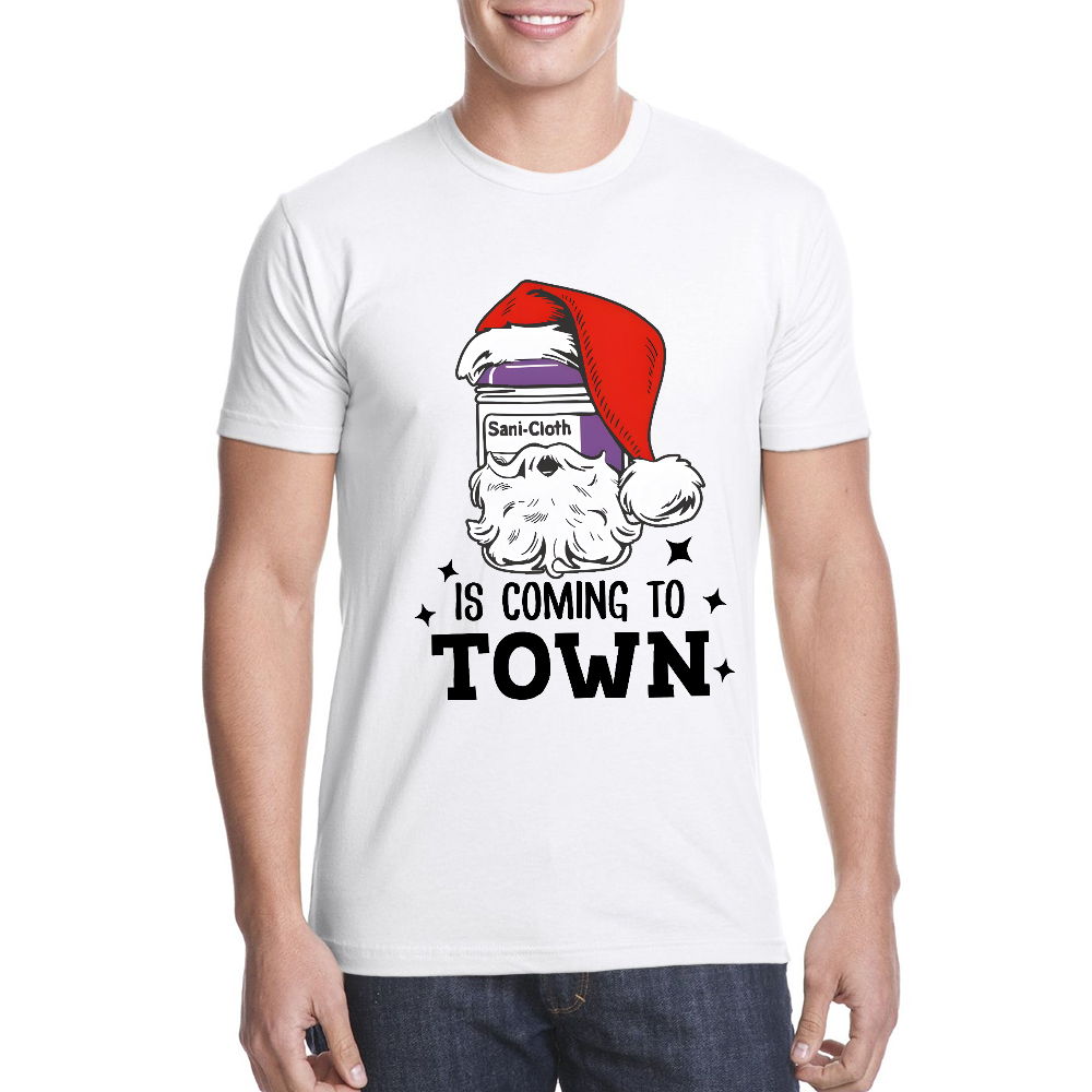 Funny Santa Nurse Medical Assistant Christmas Cotton Doctor T-shirt