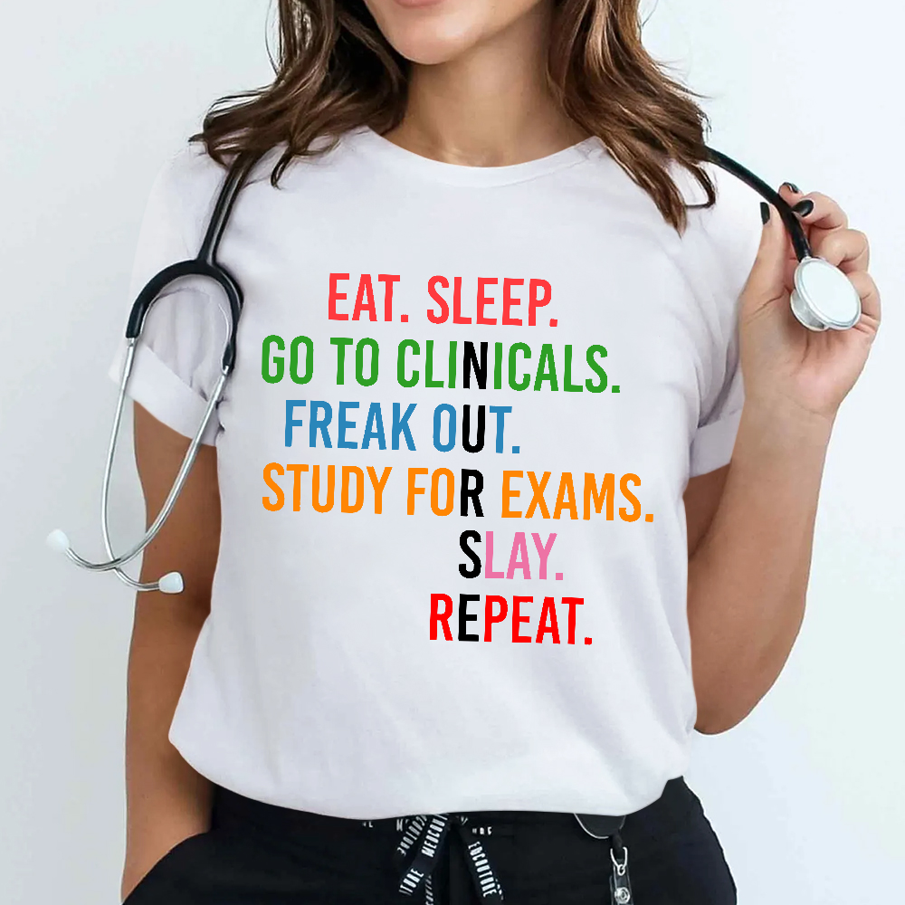 Nursing School Student Future Nurse Rn Cotton Nurse T-shirt