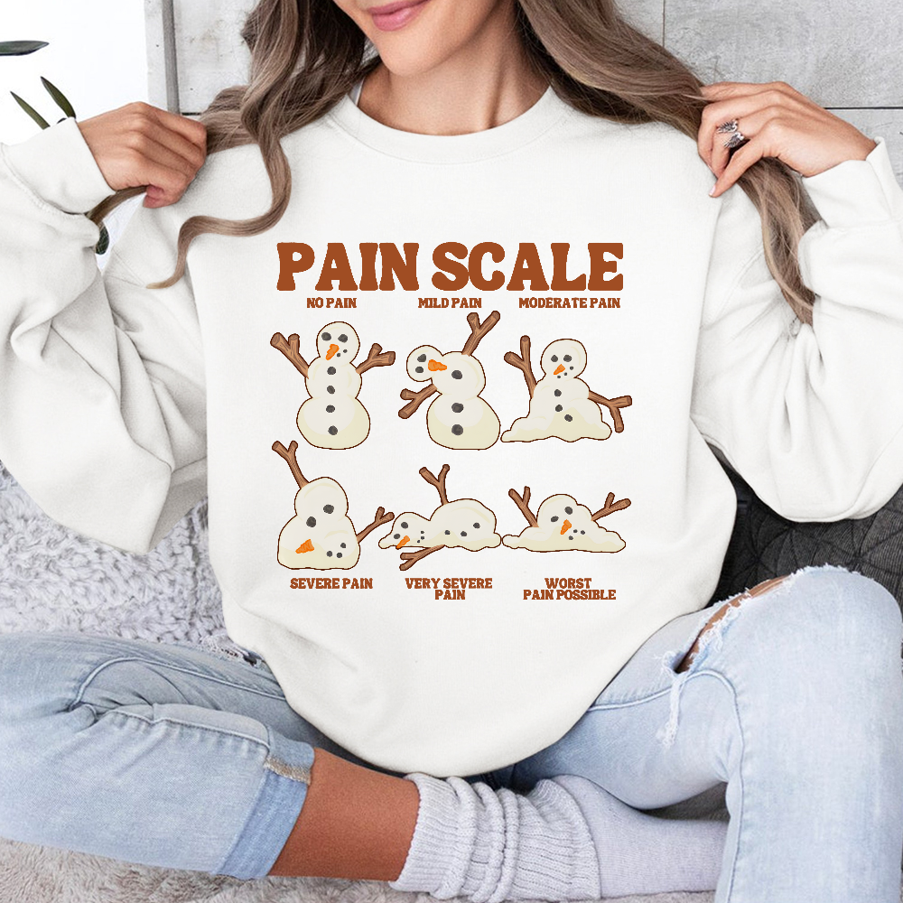 Healthcare Worker Pain Assessment Cotton Pullover Sweatshirt