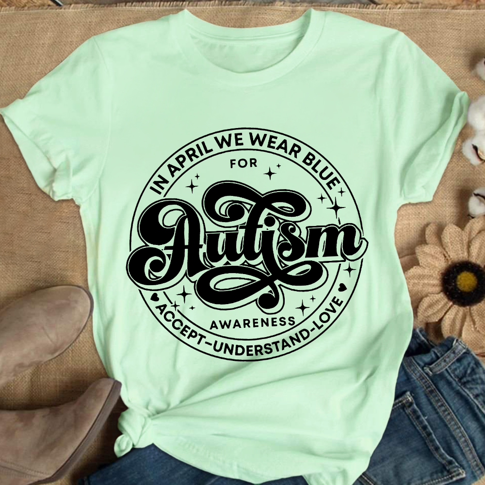 Autism Awareness Accept Understand Love Cotton Nurse T-shirt