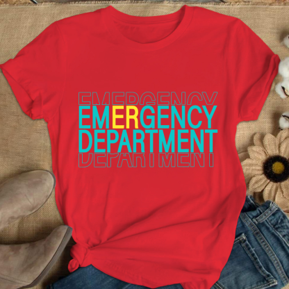 Emergency Department Cotton Nurse T-shirt