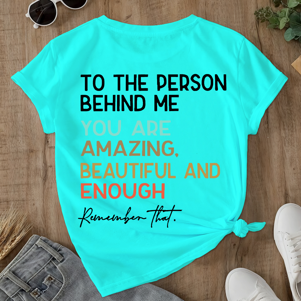 You Matter Prevention of Suicide Awareness Double-Sided Cotton Printed T-Shirt