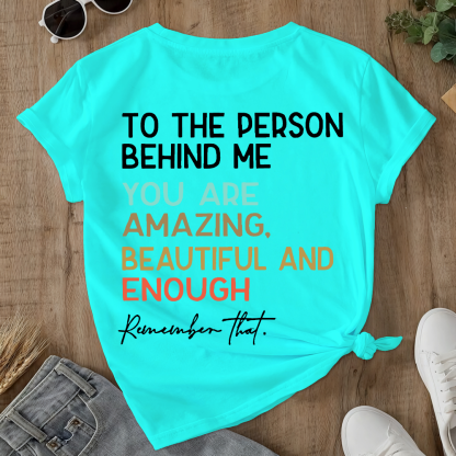 You Matter Prevention of Suicide Awareness Double-Sided Cotton Printed T-Shirt