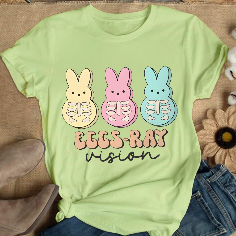 Eggs Ray Vision Radiology Cotton Nurse T-shirt