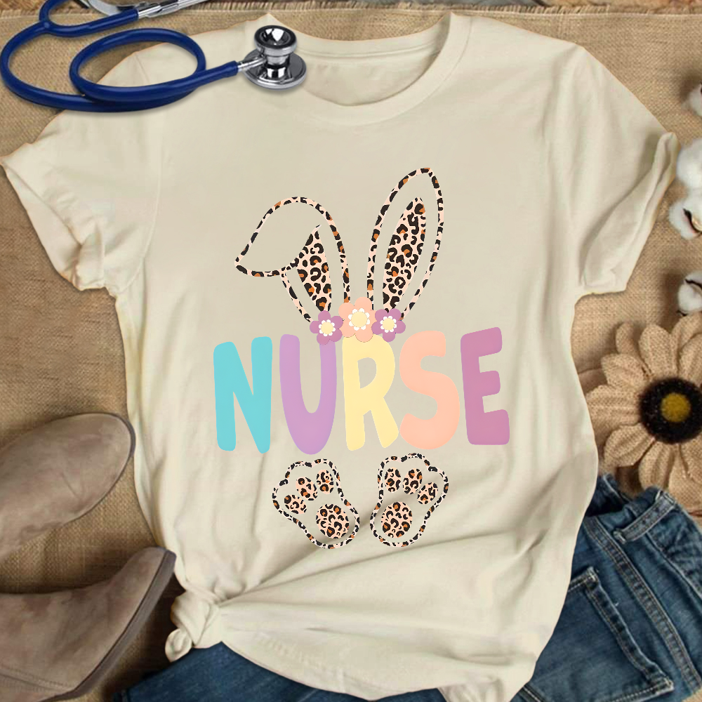 Easter Bunny Cotton Nurse T-shirt