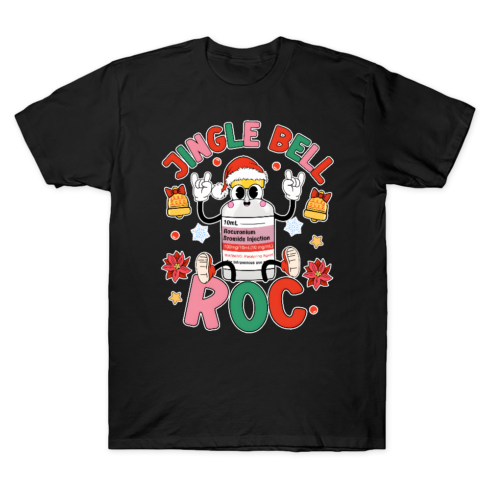 Jingle Bell Roc Funny Cotton Doctor T-shirt