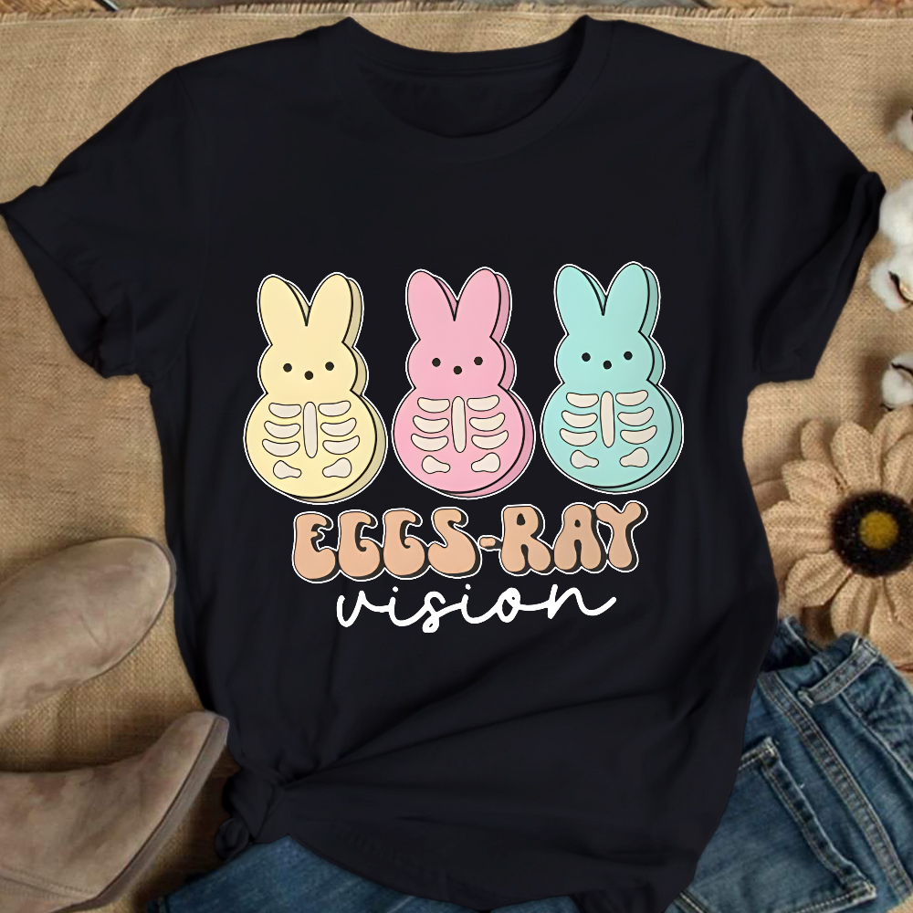 Eggs Ray Vision Radiology Cotton Nurse T-shirt
