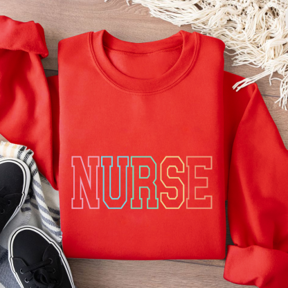 Custom Nurse Cotton Pullover Sweatshirt