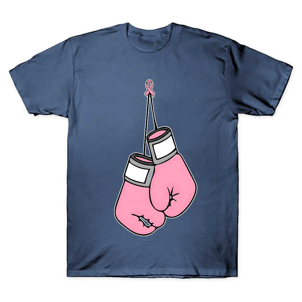 Pink Boxing Gloves Breast Cancer Fight Cotton Doctor T-shirt